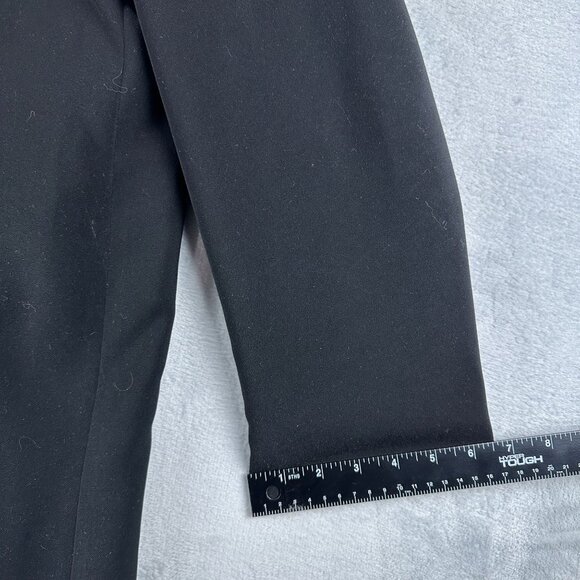 Gallery Maxi Coat Collar Detachable Hood Women's Size Large Button Front Black - Picture 12 of 14